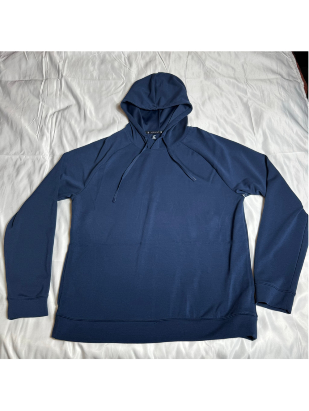 Men's Xersion Blue Scuba Popover Hoodie Size M